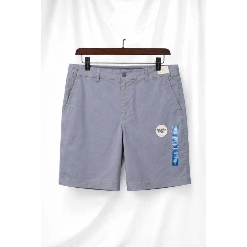 New Gloria Vanderbilt Ultra Twill Bermuda Short With Belt Light Gray Size 24W